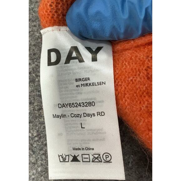 DAY Birger et Mikkelsen Maylin COZY DAYS Alpaca Wool Orange L - Picture 5 of 7